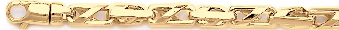 5.6mm Slanted Cross Link Bracelet
