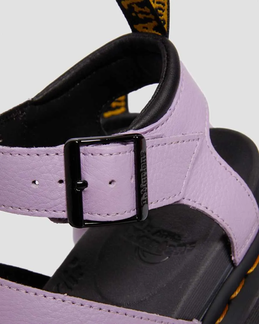 Blaire Women's Pisa Leather Strap Sandals Lilac Pisa