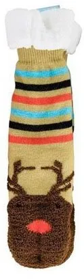 Brand new Holiday Slipper Socks – Character Designed Pair! Auction is for 1 Pair Reindeer