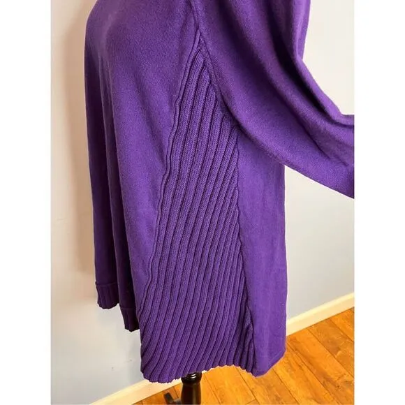 Brand New Noen Women’s Medium Purple Oversized Sweater Crewneck Ribbed