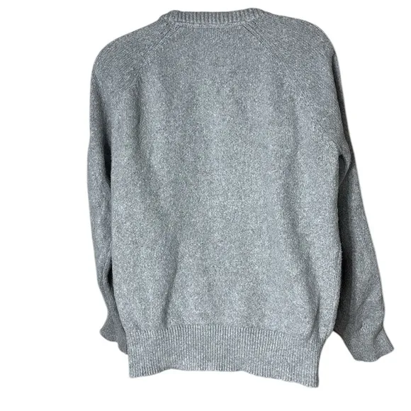 Brochu walker women’s medium oversized mako cotton racer stripe knit sweater