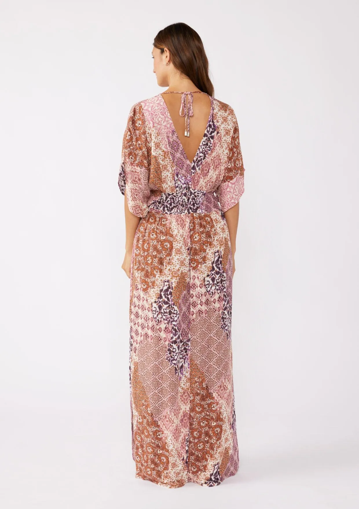 Dreamscape Kimono Sleeve Maxi Dress