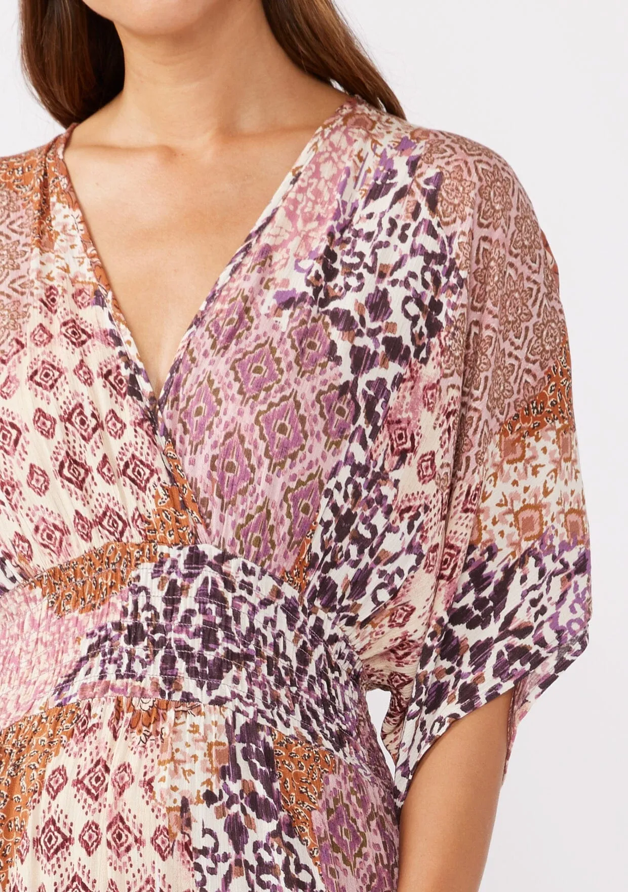Dreamscape Kimono Sleeve Maxi Dress