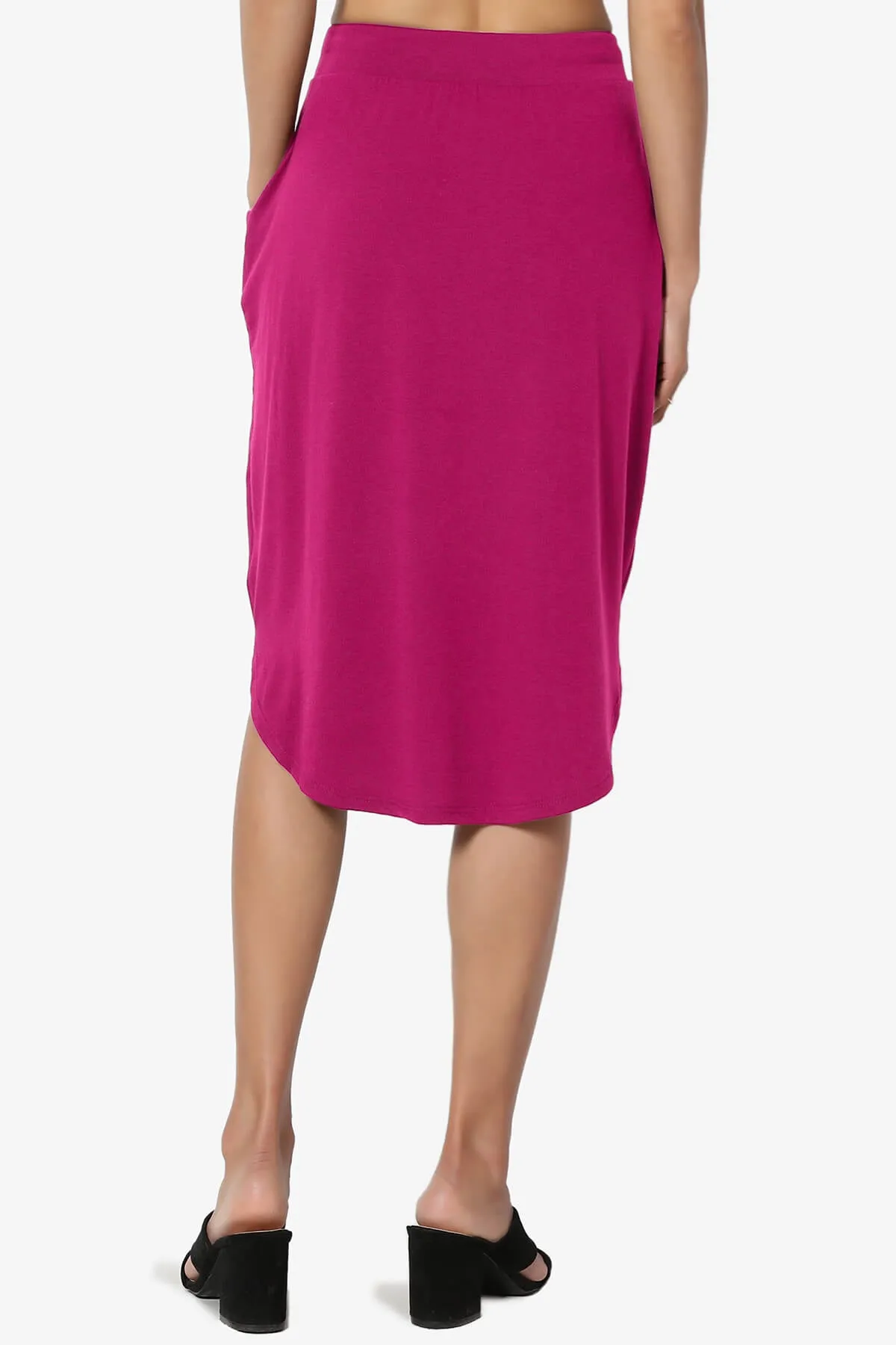 Eclipse Drawstring Midi Skirt PLUS