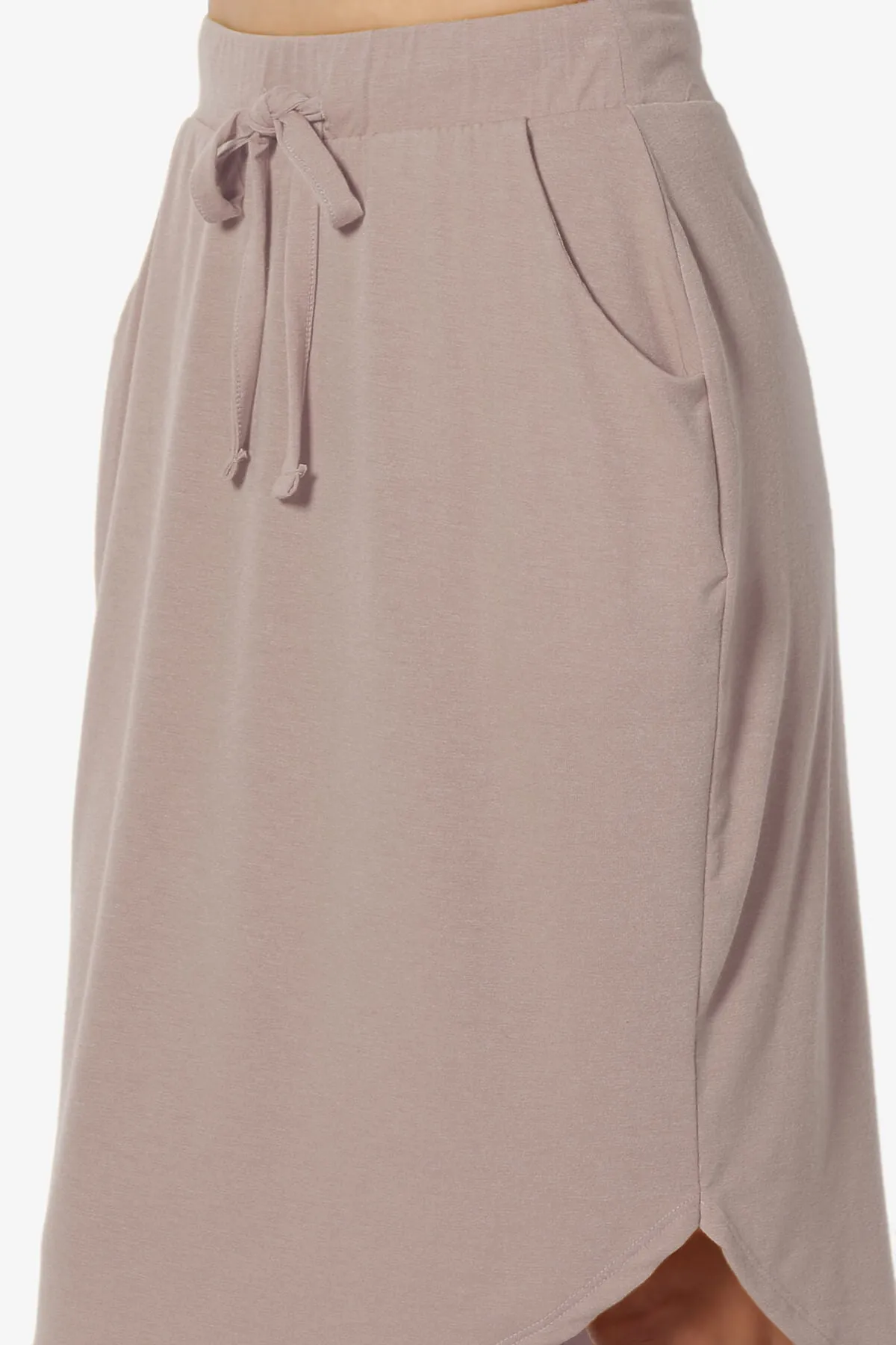 Eclipse Drawstring Midi Skirt PLUS