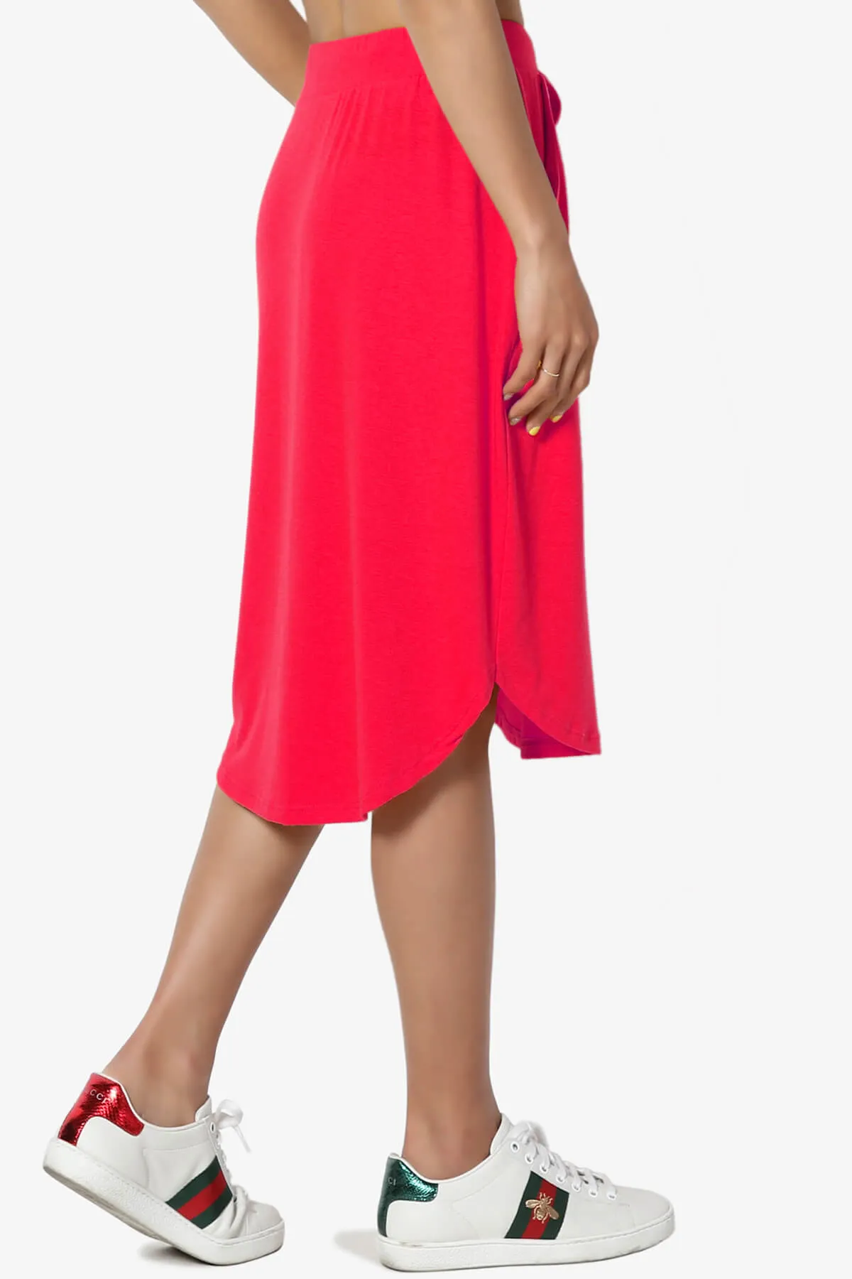 Eclipse Drawstring Midi Skirt PLUS