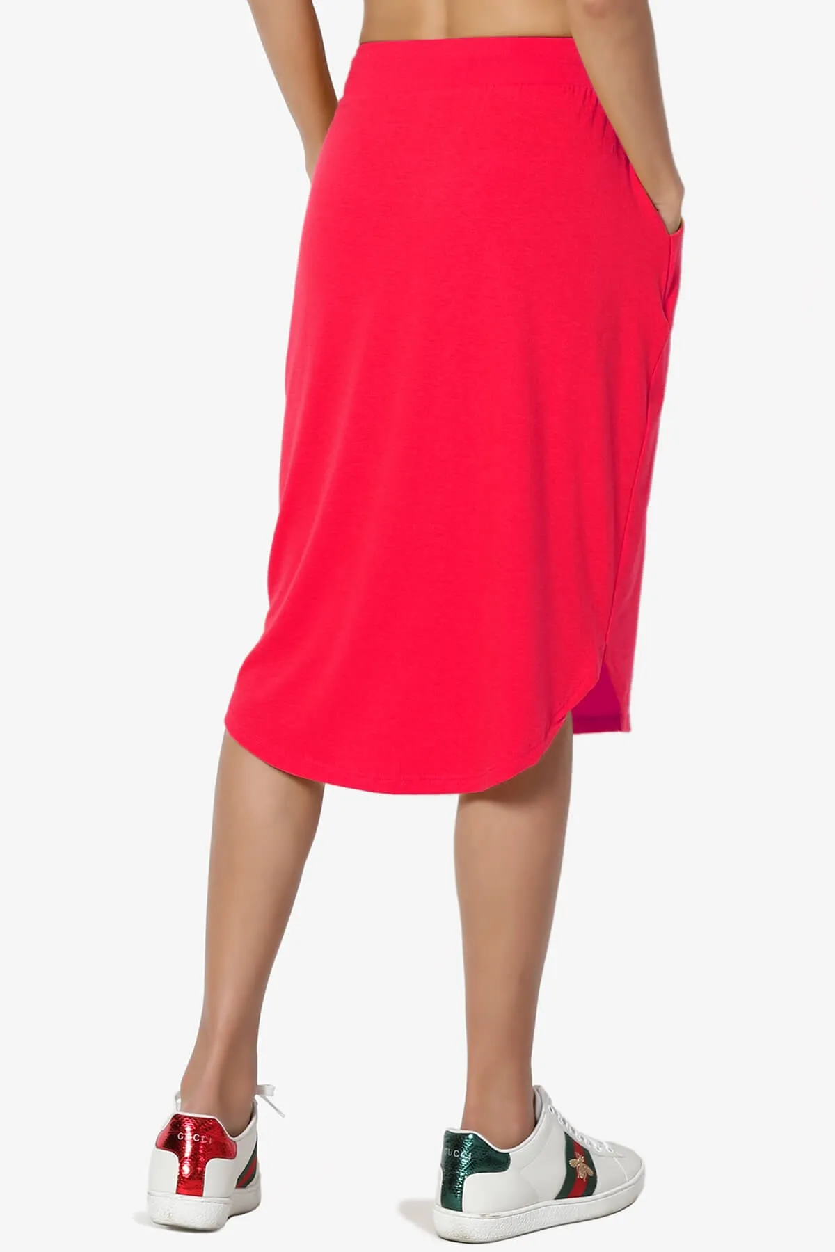 Eclipse Drawstring Midi Skirt PLUS