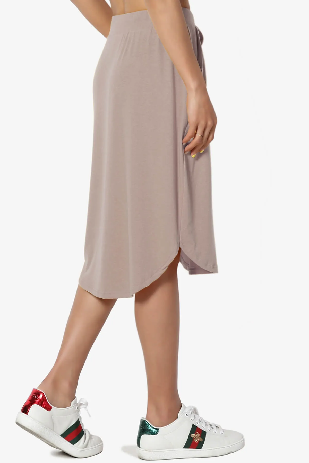 Eclipse Drawstring Midi Skirt PLUS