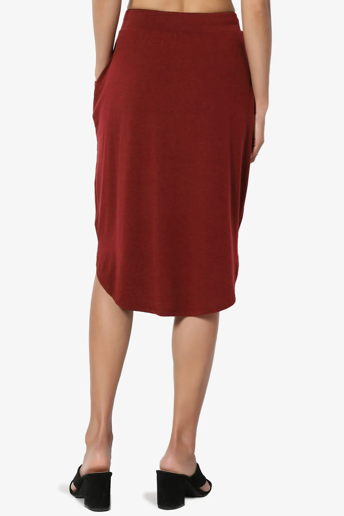 Eclipse Drawstring Midi Skirt PLUS