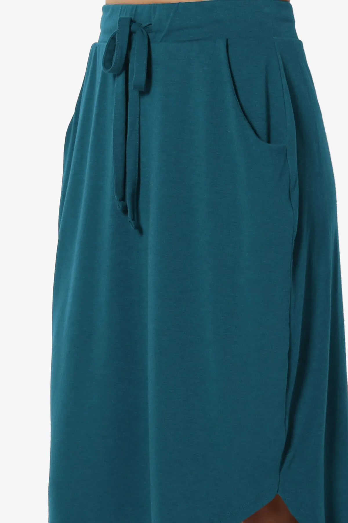 Eclipse Drawstring Midi Skirt PLUS