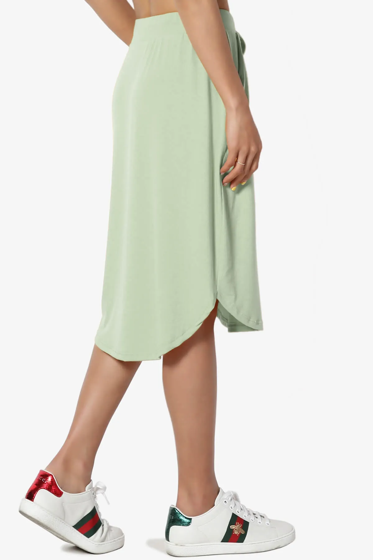 Eclipse Drawstring Midi Skirt PLUS