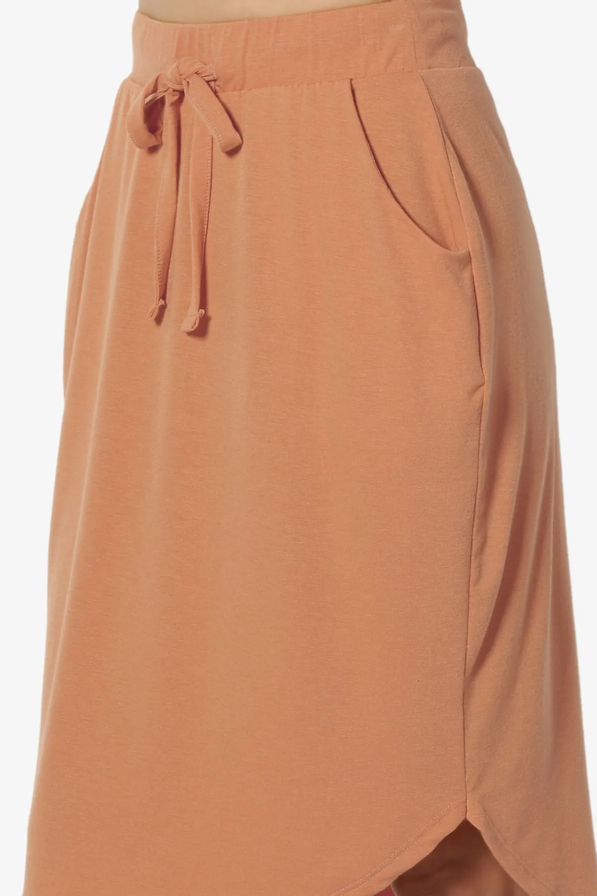 Eclipse Drawstring Midi Skirt PLUS