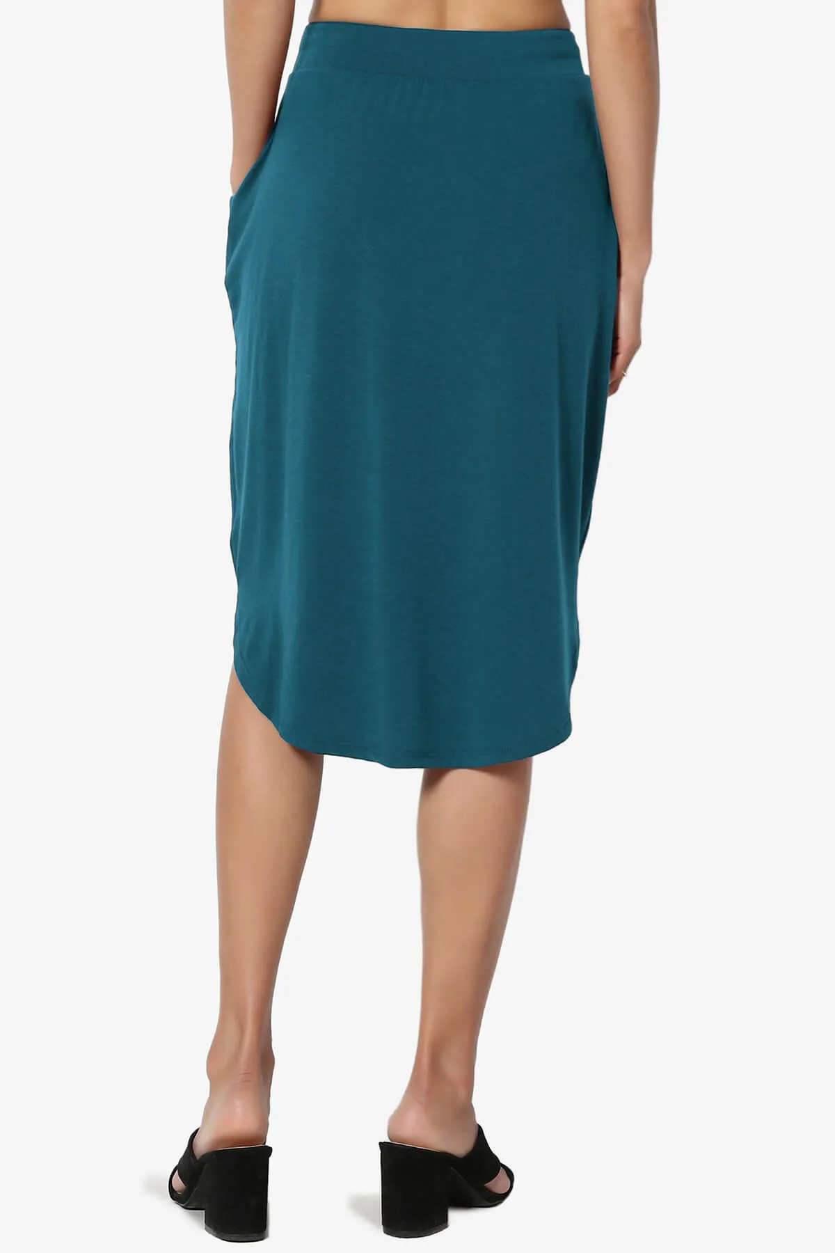 Eclipse Drawstring Midi Skirt PLUS