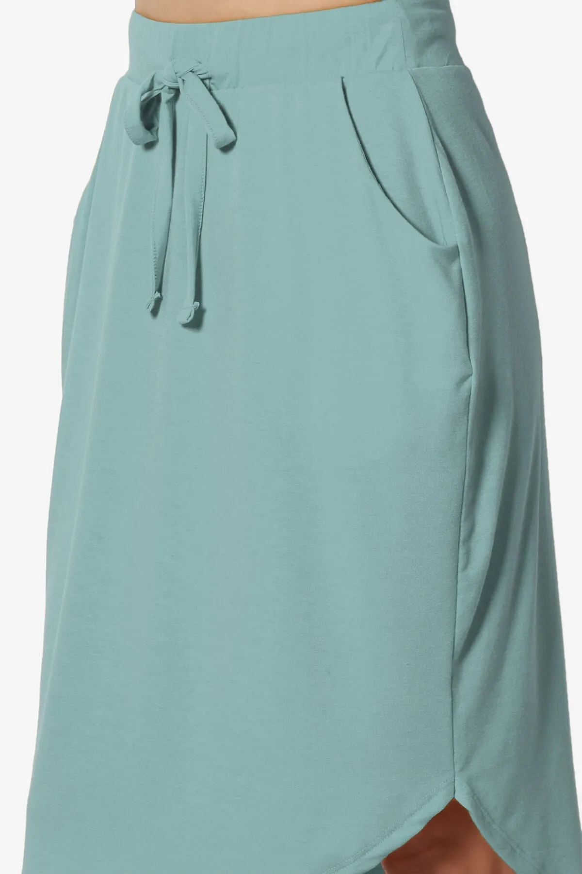 Eclipse Drawstring Midi Skirt PLUS