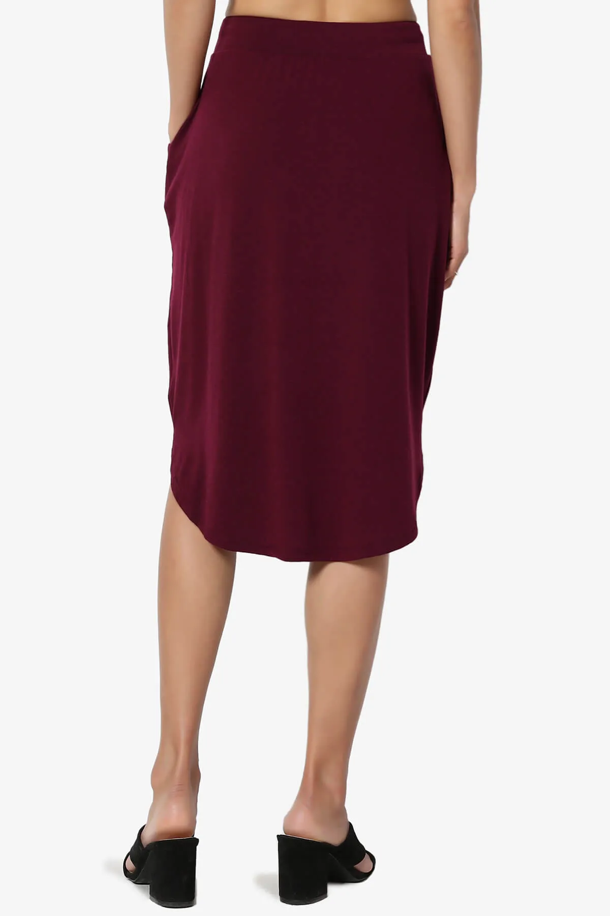 Eclipse Drawstring Midi Skirt PLUS
