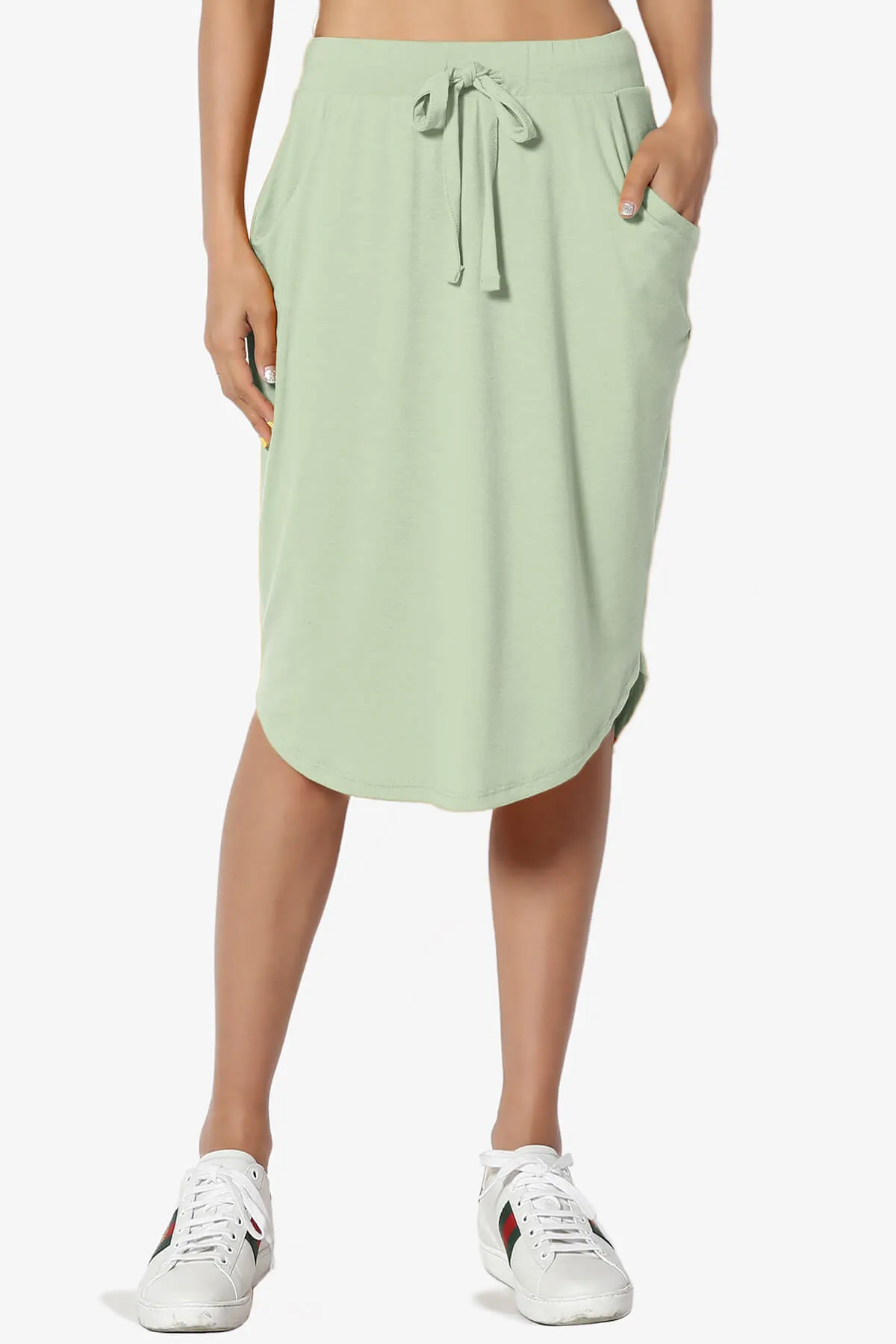 Eclipse Drawstring Midi Skirt PLUS