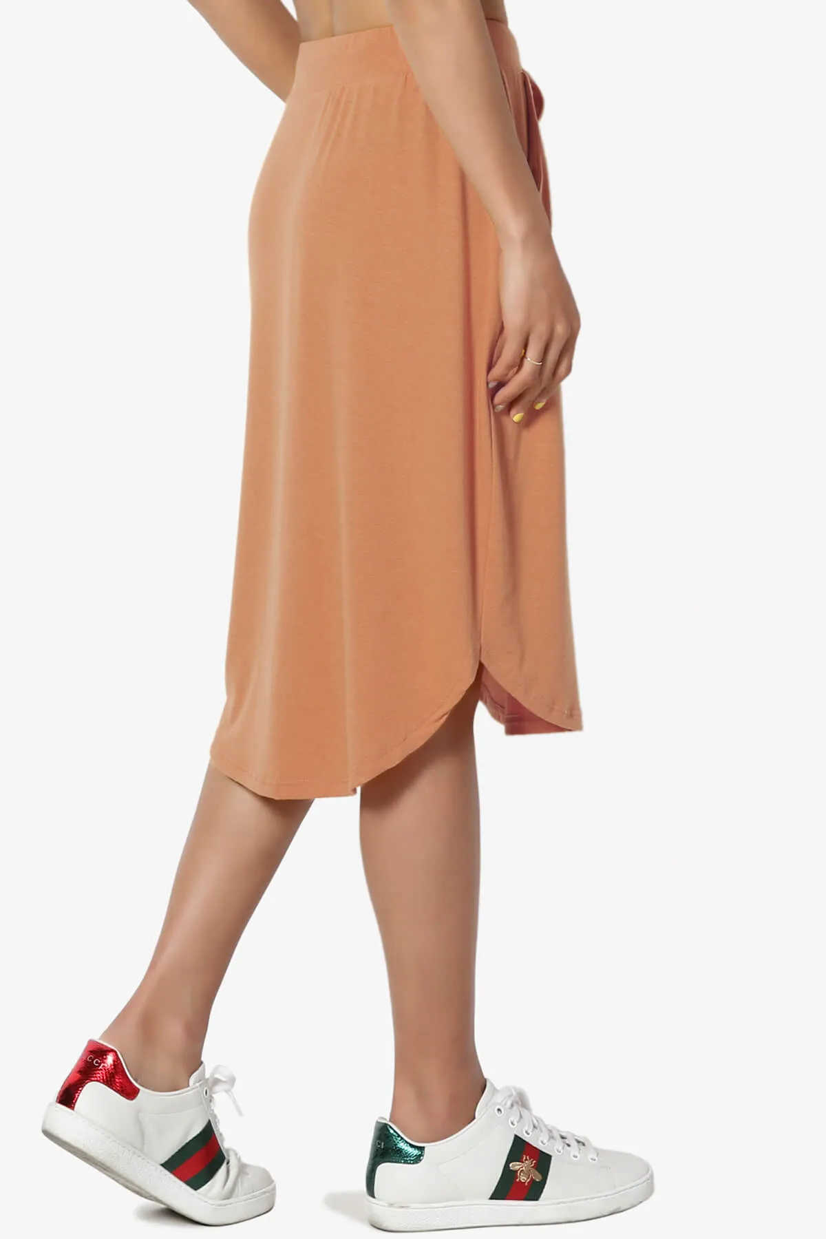 Eclipse Drawstring Midi Skirt PLUS