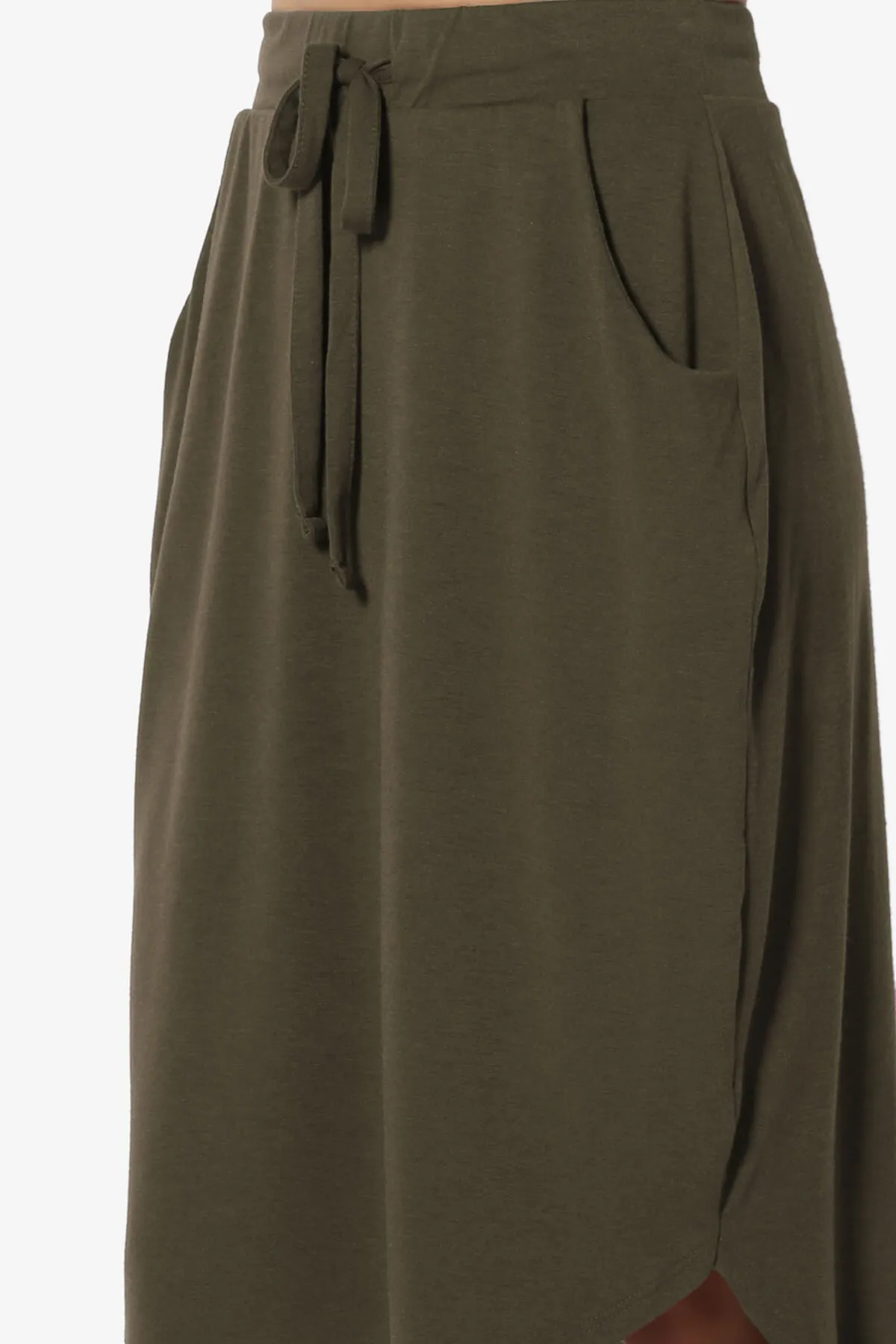 Eclipse Drawstring Midi Skirt PLUS
