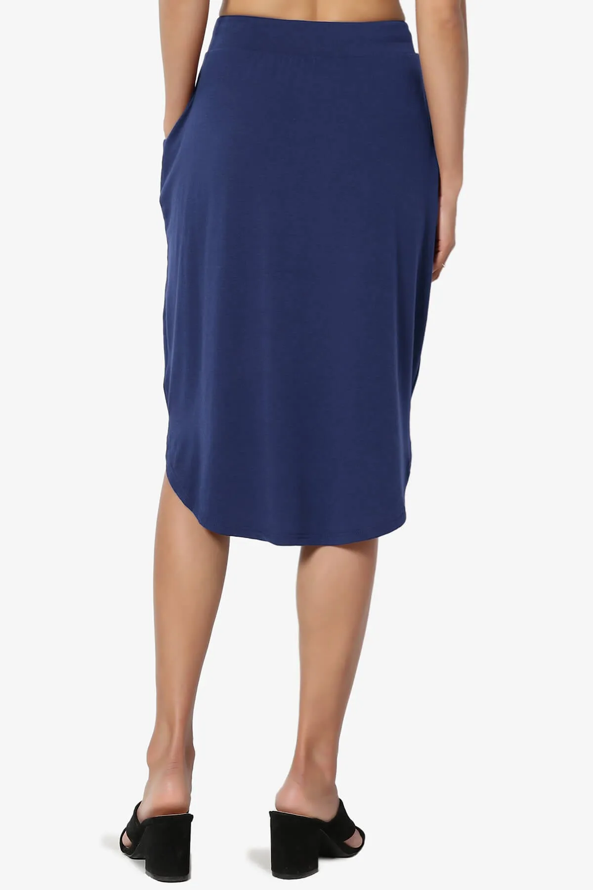 Eclipse Drawstring Midi Skirt PLUS