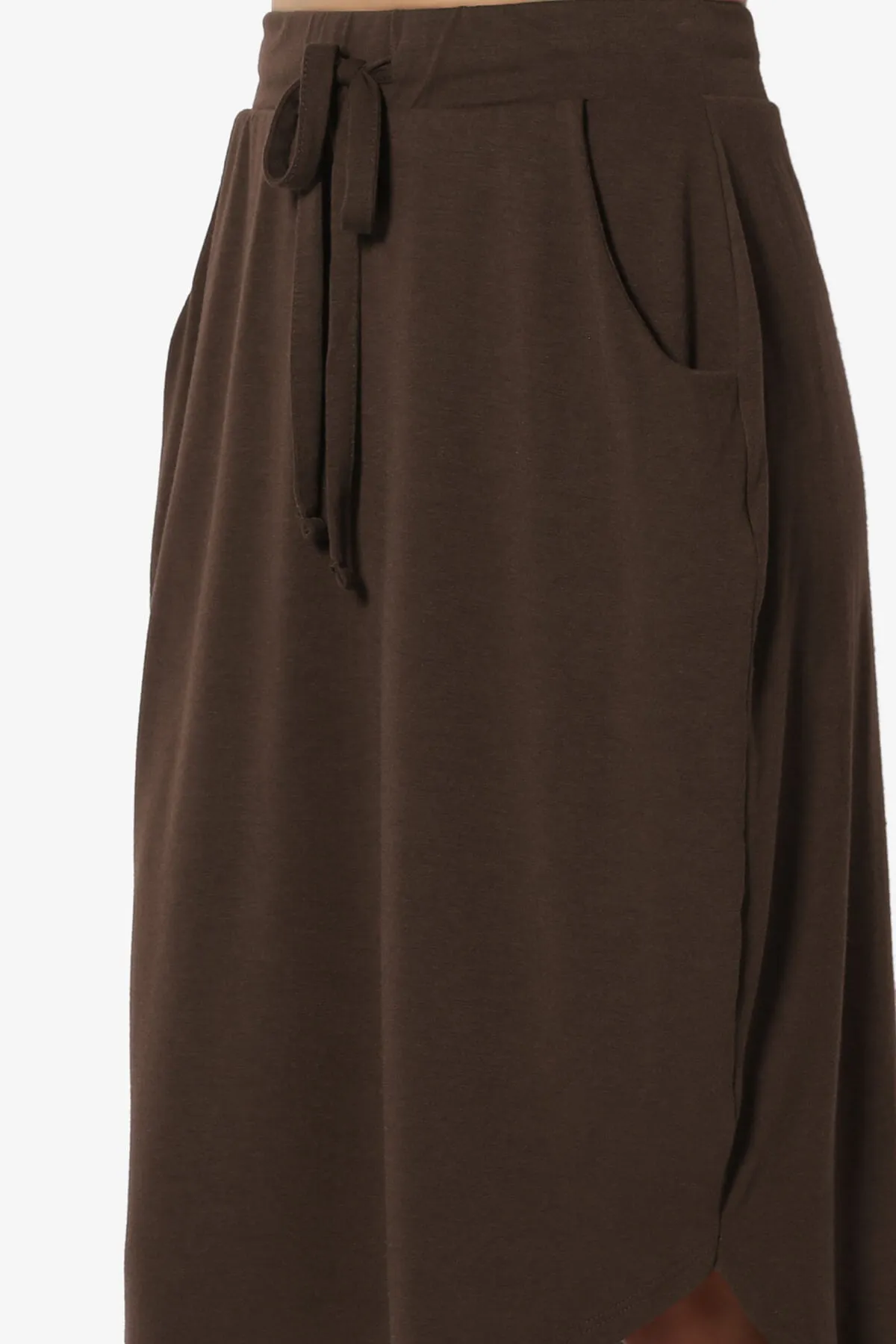 Eclipse Drawstring Midi Skirt PLUS