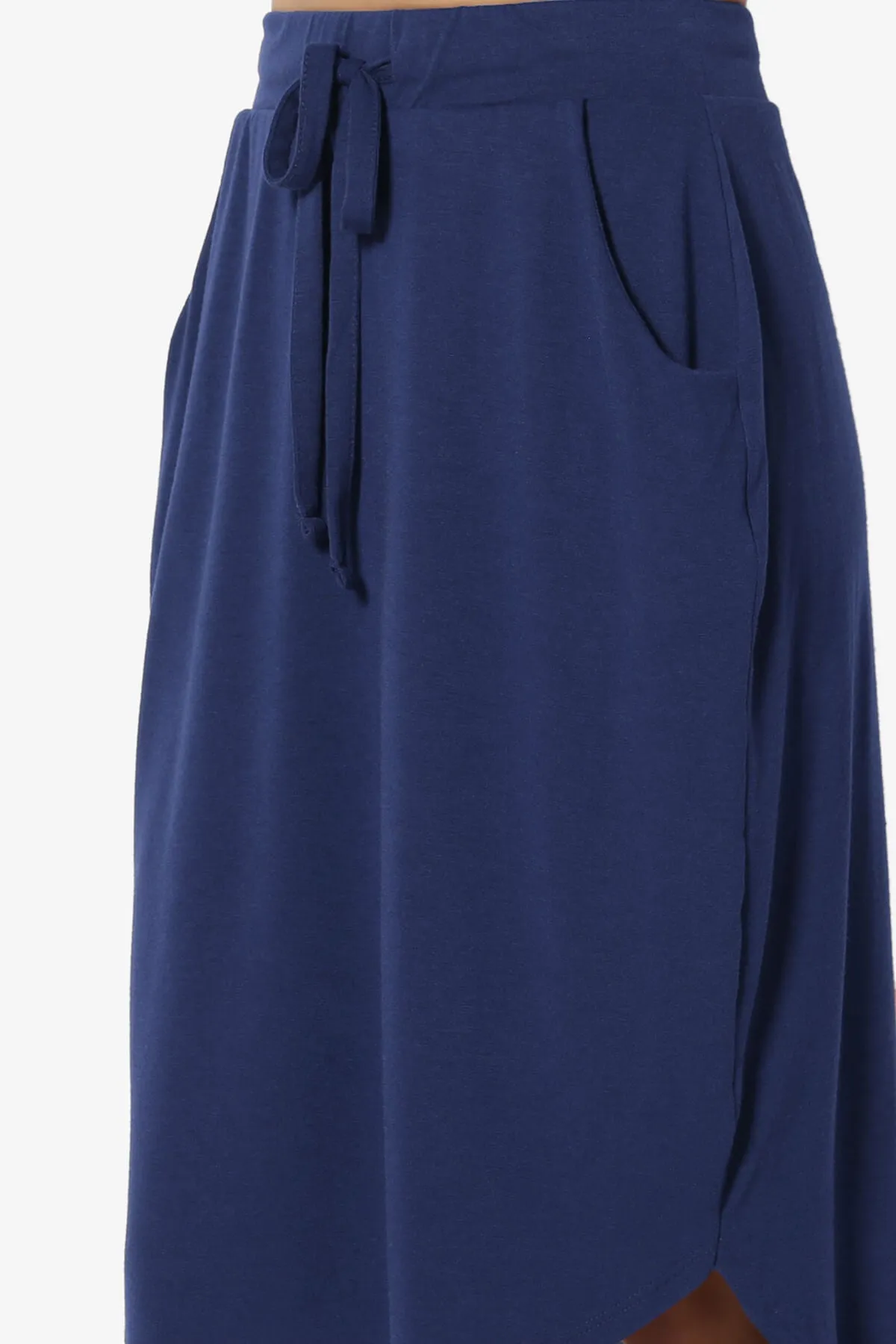 Eclipse Drawstring Midi Skirt PLUS