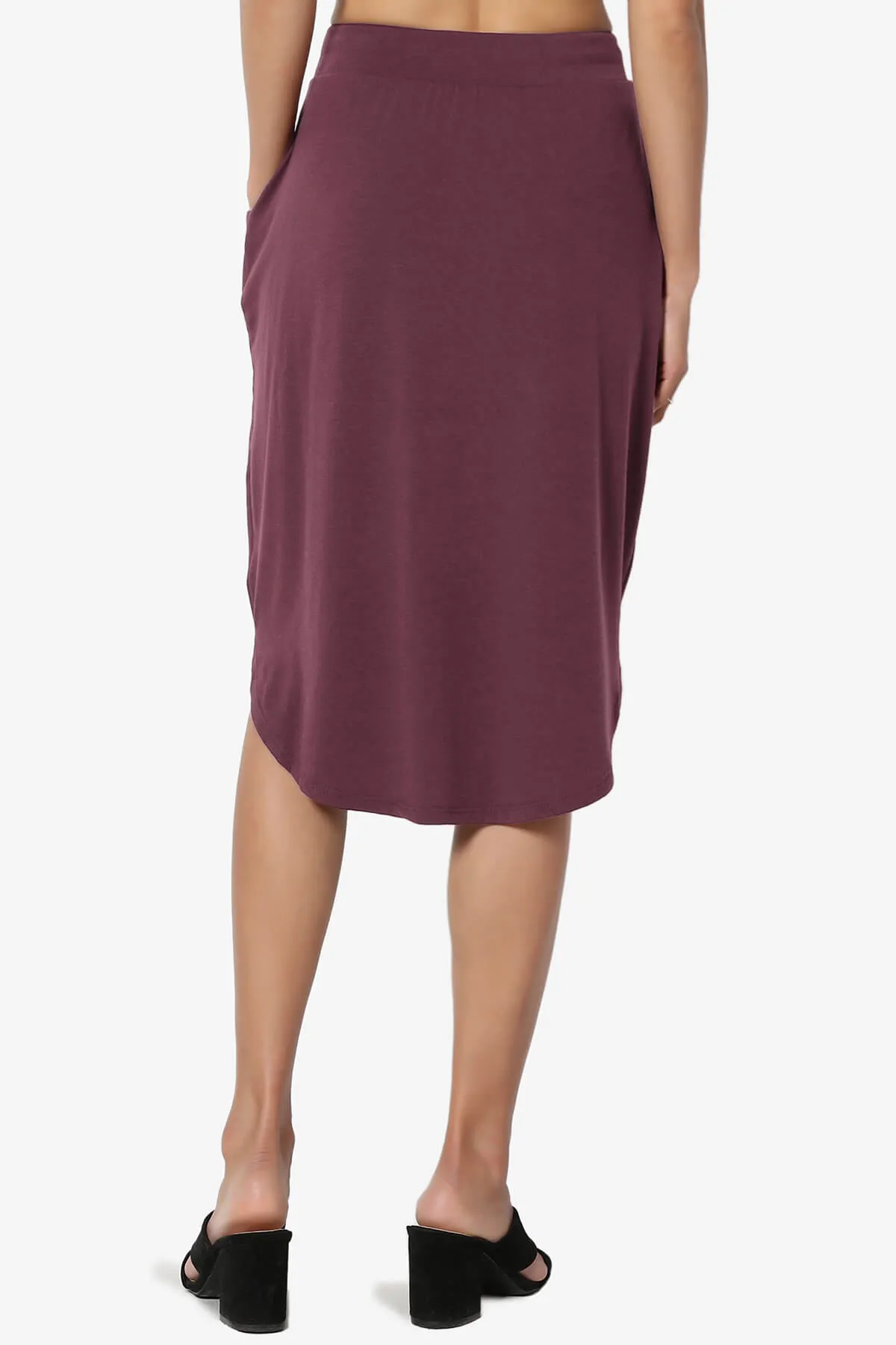 Eclipse Drawstring Midi Skirt PLUS