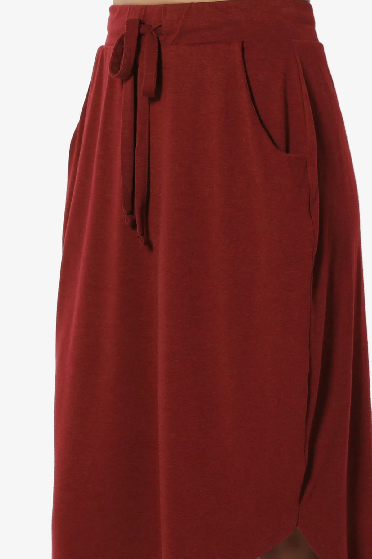 Eclipse Drawstring Midi Skirt PLUS