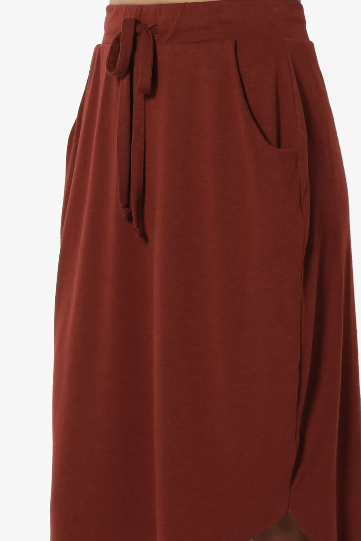 Eclipse Drawstring Midi Skirt PLUS