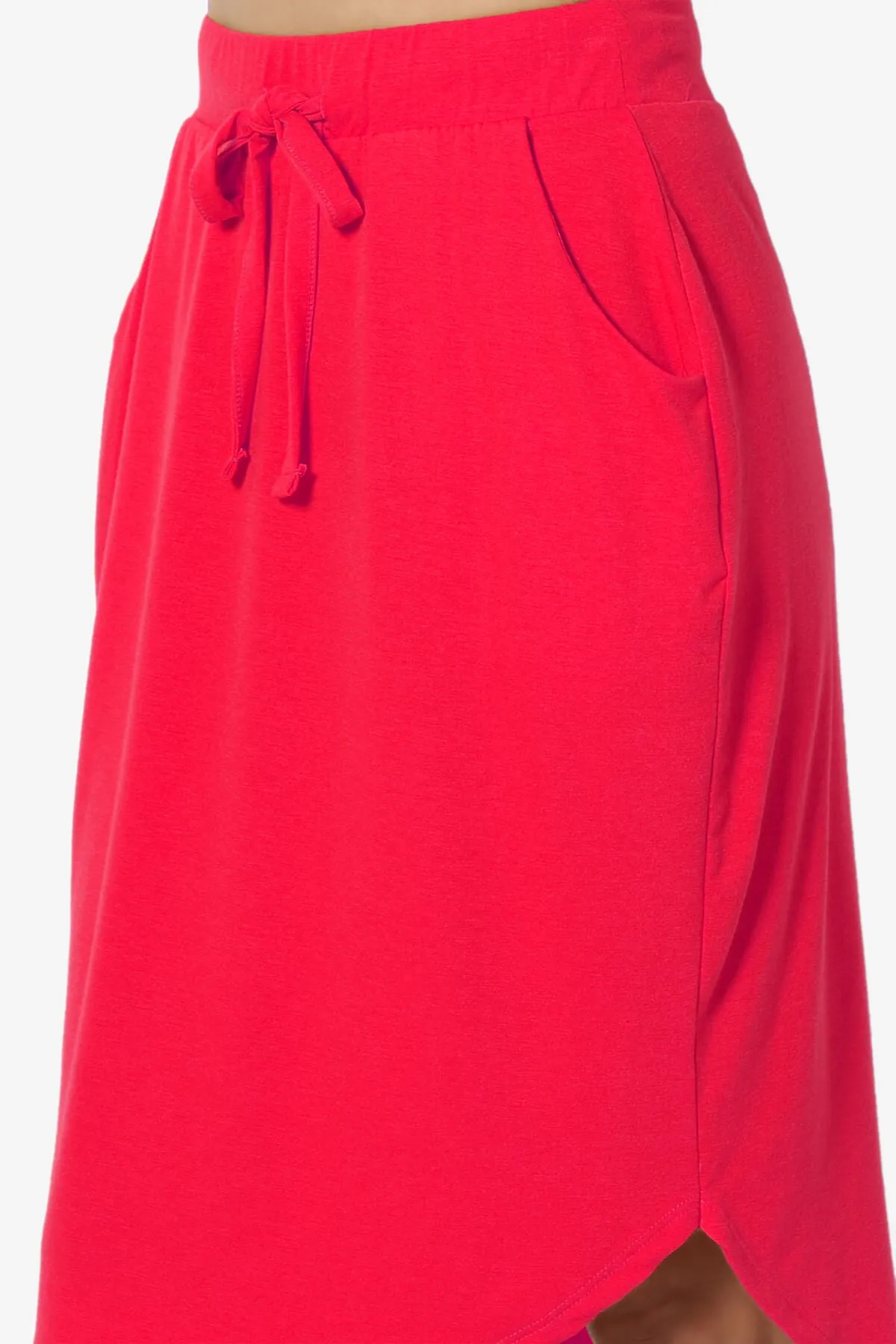 Eclipse Drawstring Midi Skirt PLUS