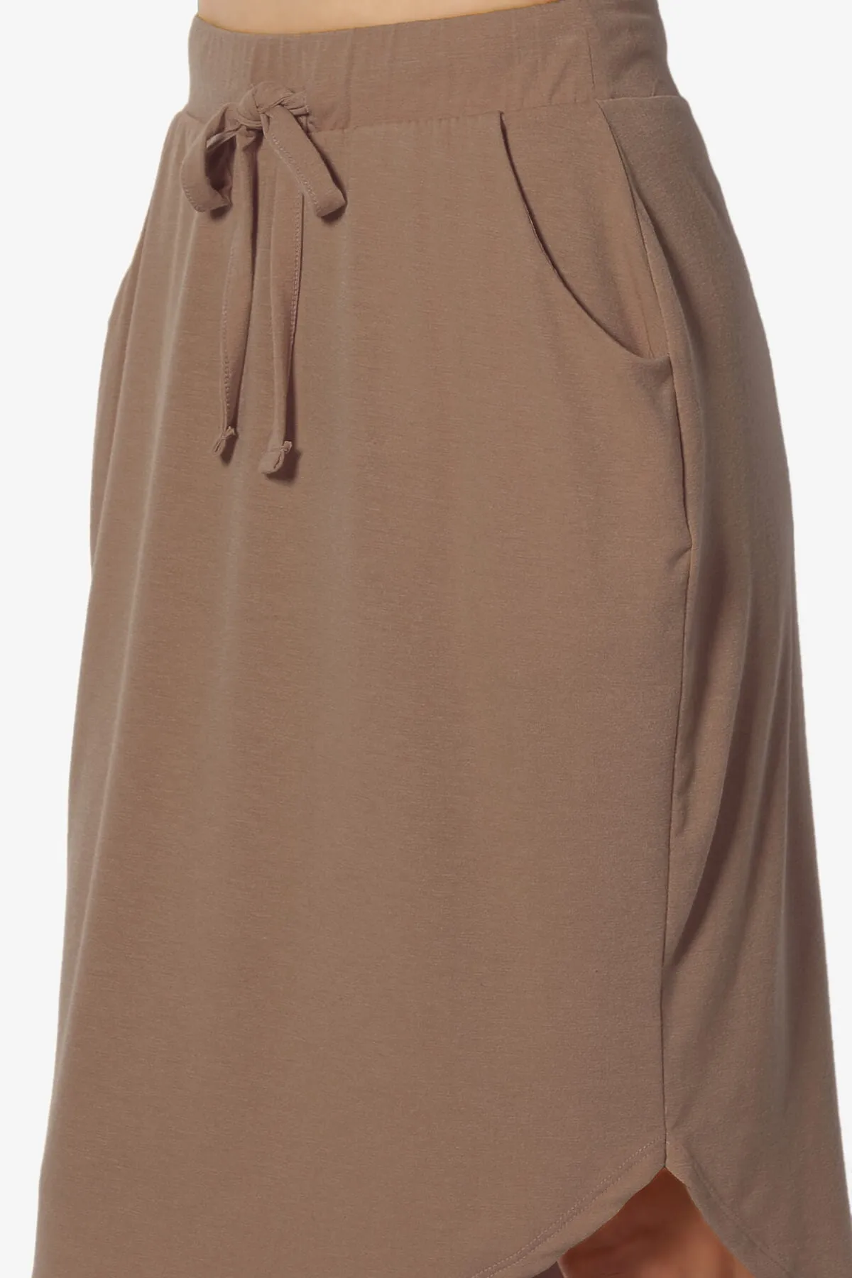 Eclipse Drawstring Midi Skirt PLUS