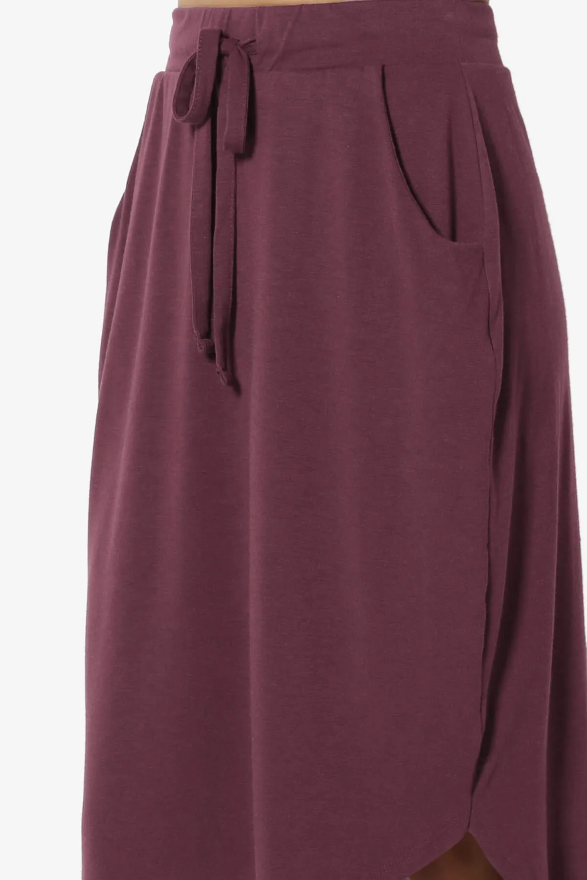 Eclipse Drawstring Midi Skirt PLUS