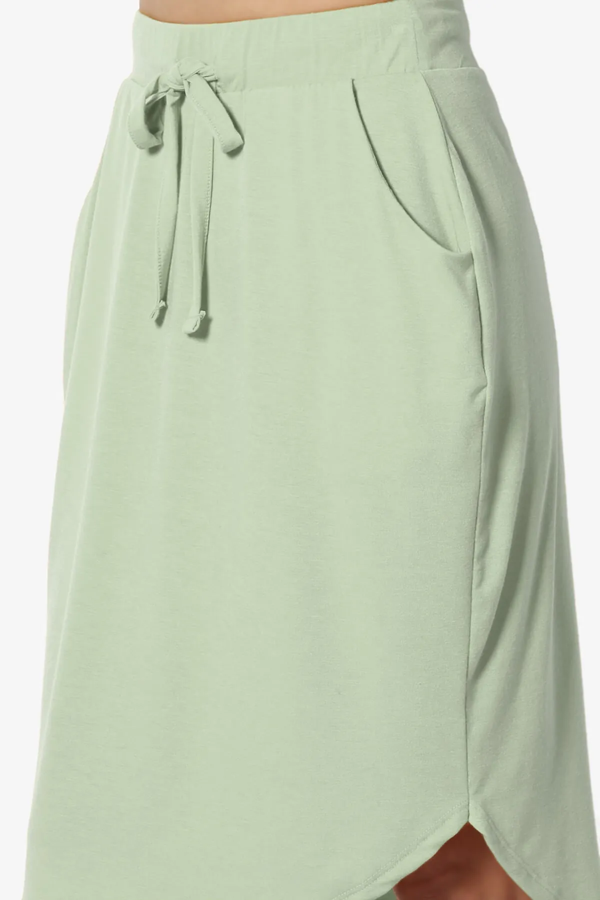 Eclipse Drawstring Midi Skirt PLUS