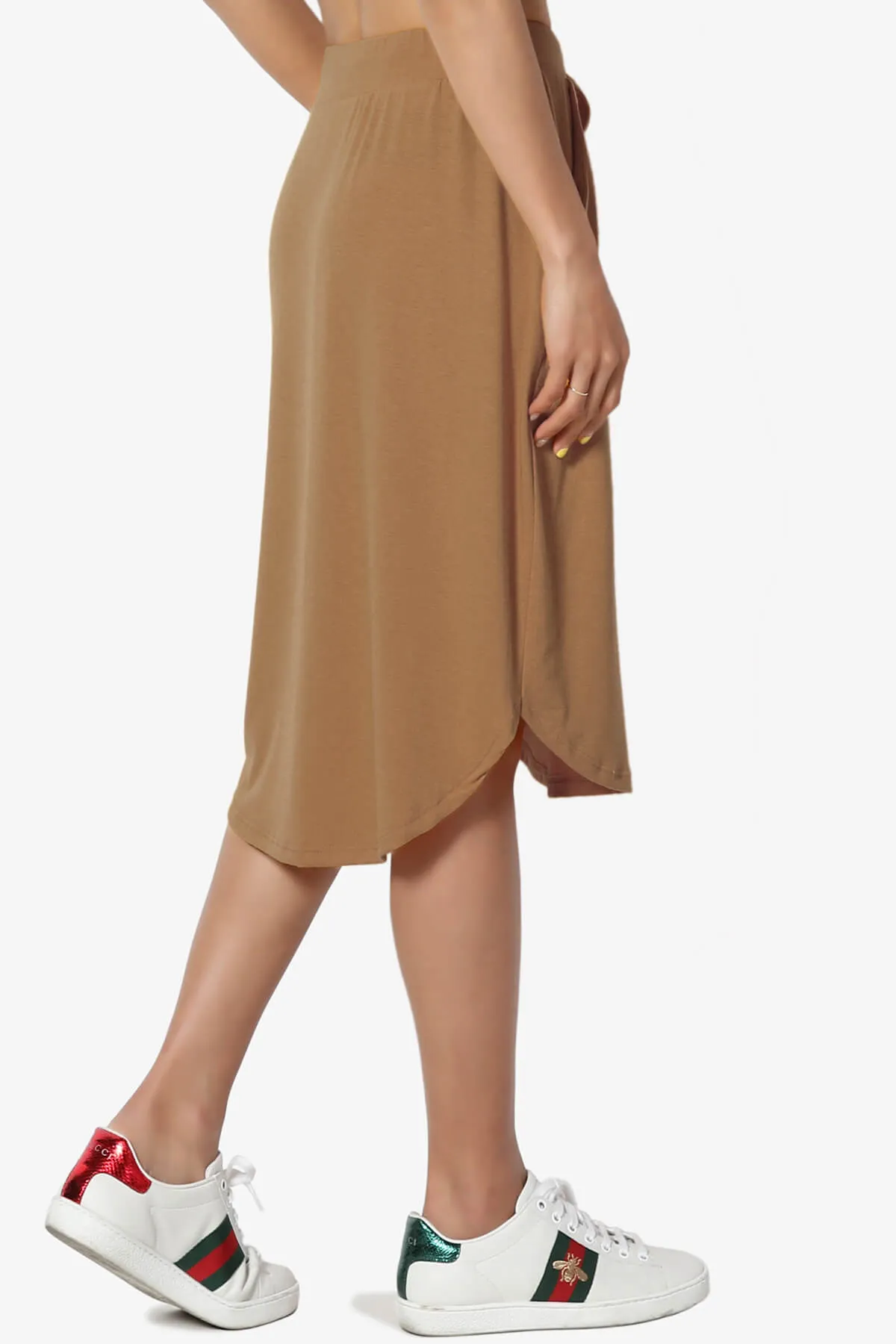 Eclipse Drawstring Midi Skirt PLUS