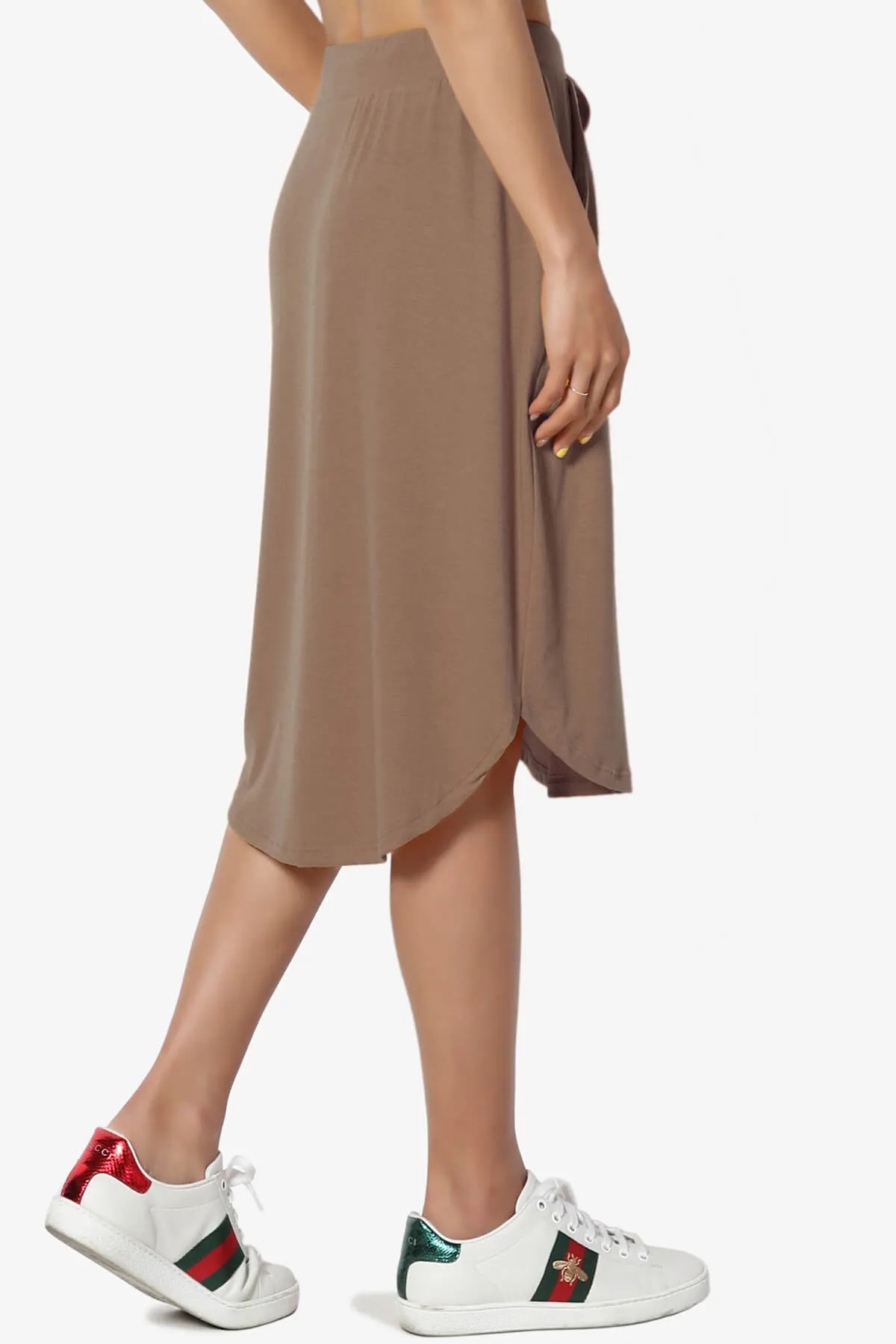 Eclipse Drawstring Midi Skirt PLUS