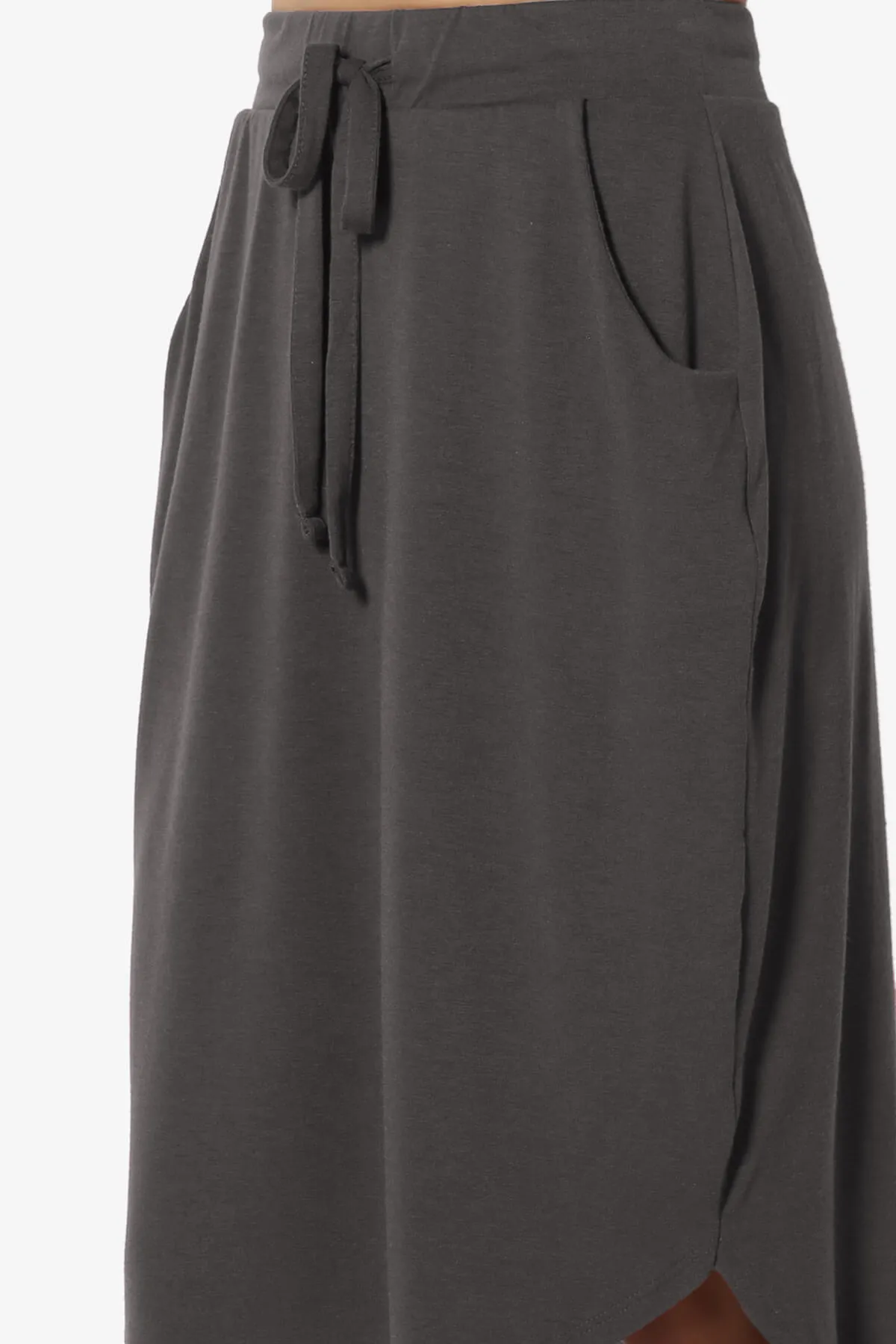 Eclipse Drawstring Midi Skirt PLUS
