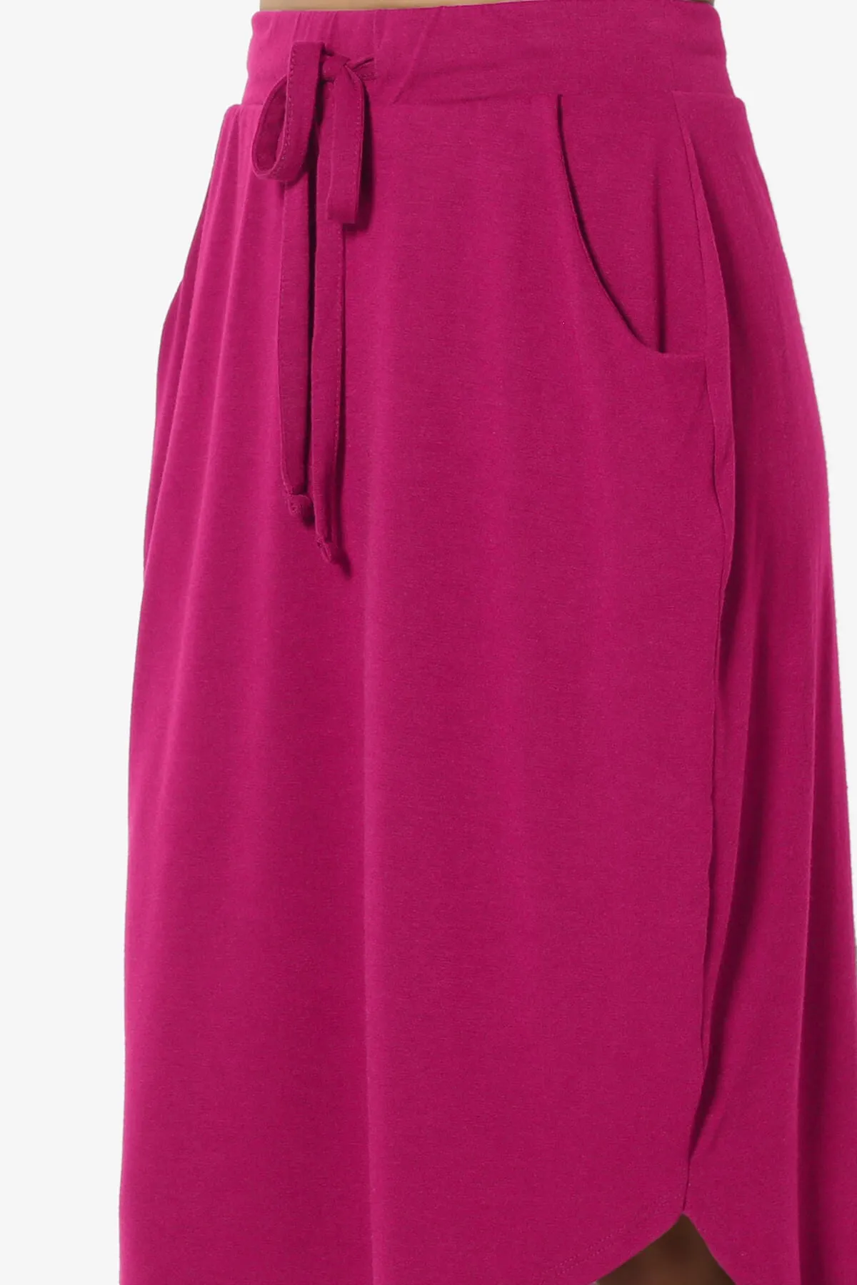 Eclipse Drawstring Midi Skirt PLUS