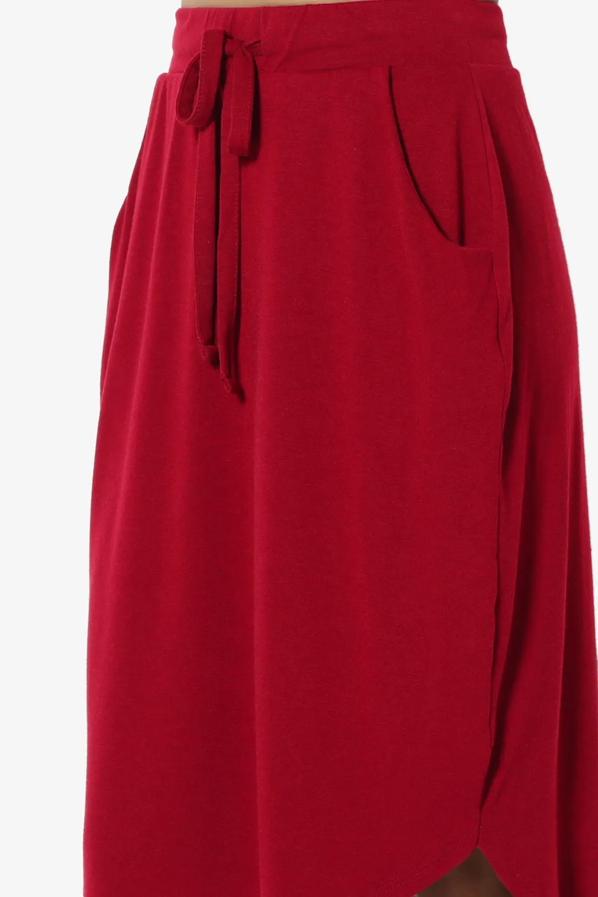 Eclipse Drawstring Midi Skirt PLUS