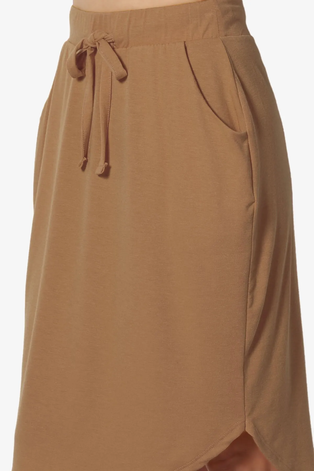 Eclipse Drawstring Midi Skirt PLUS
