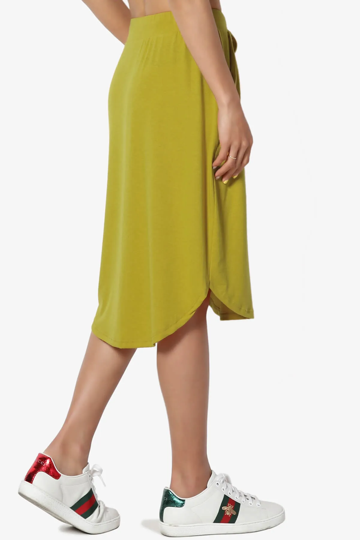 Eclipse Drawstring Midi Skirt PLUS