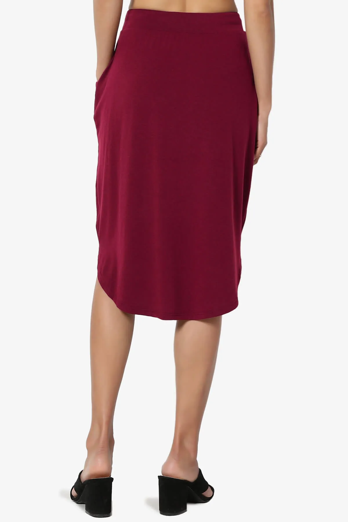 Eclipse Drawstring Midi Skirt PLUS