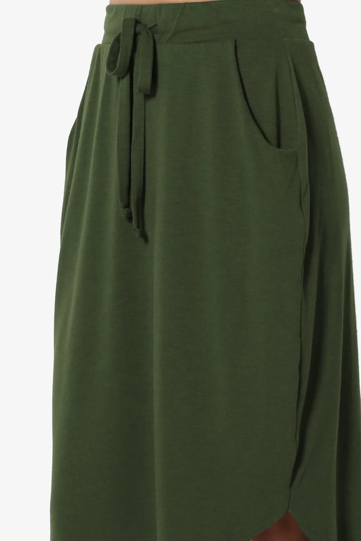 Eclipse Drawstring Midi Skirt PLUS
