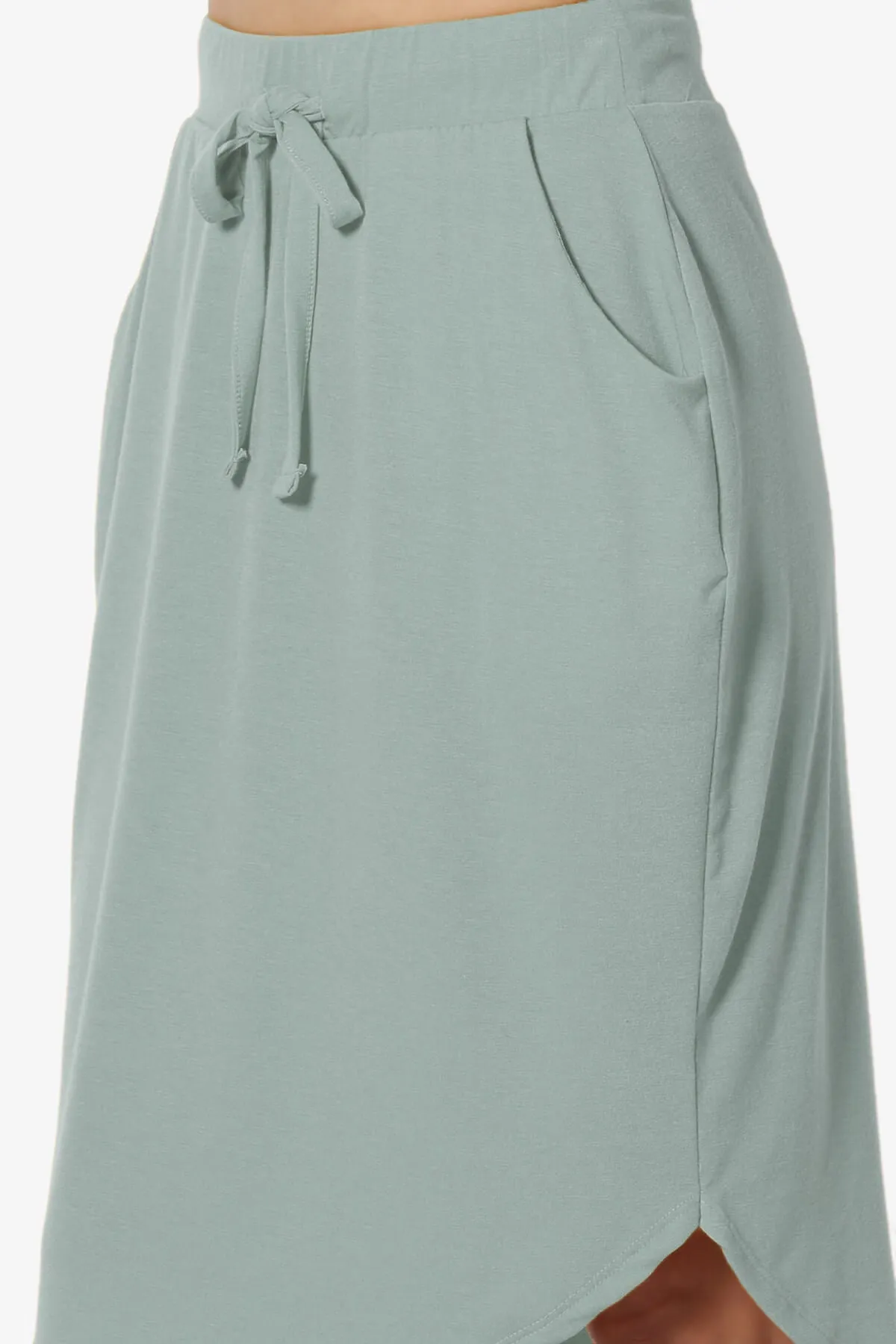 Eclipse Drawstring Midi Skirt PLUS