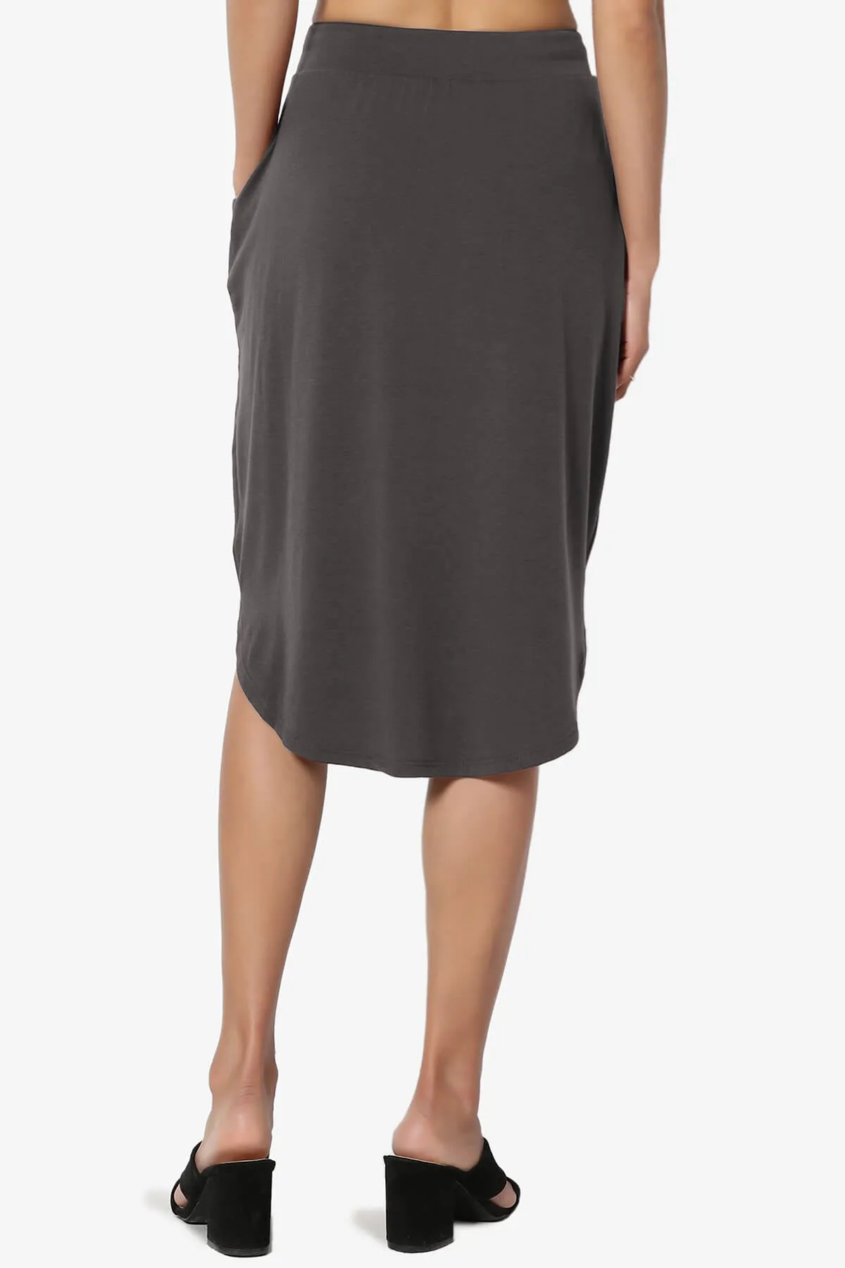 Eclipse Drawstring Midi Skirt PLUS