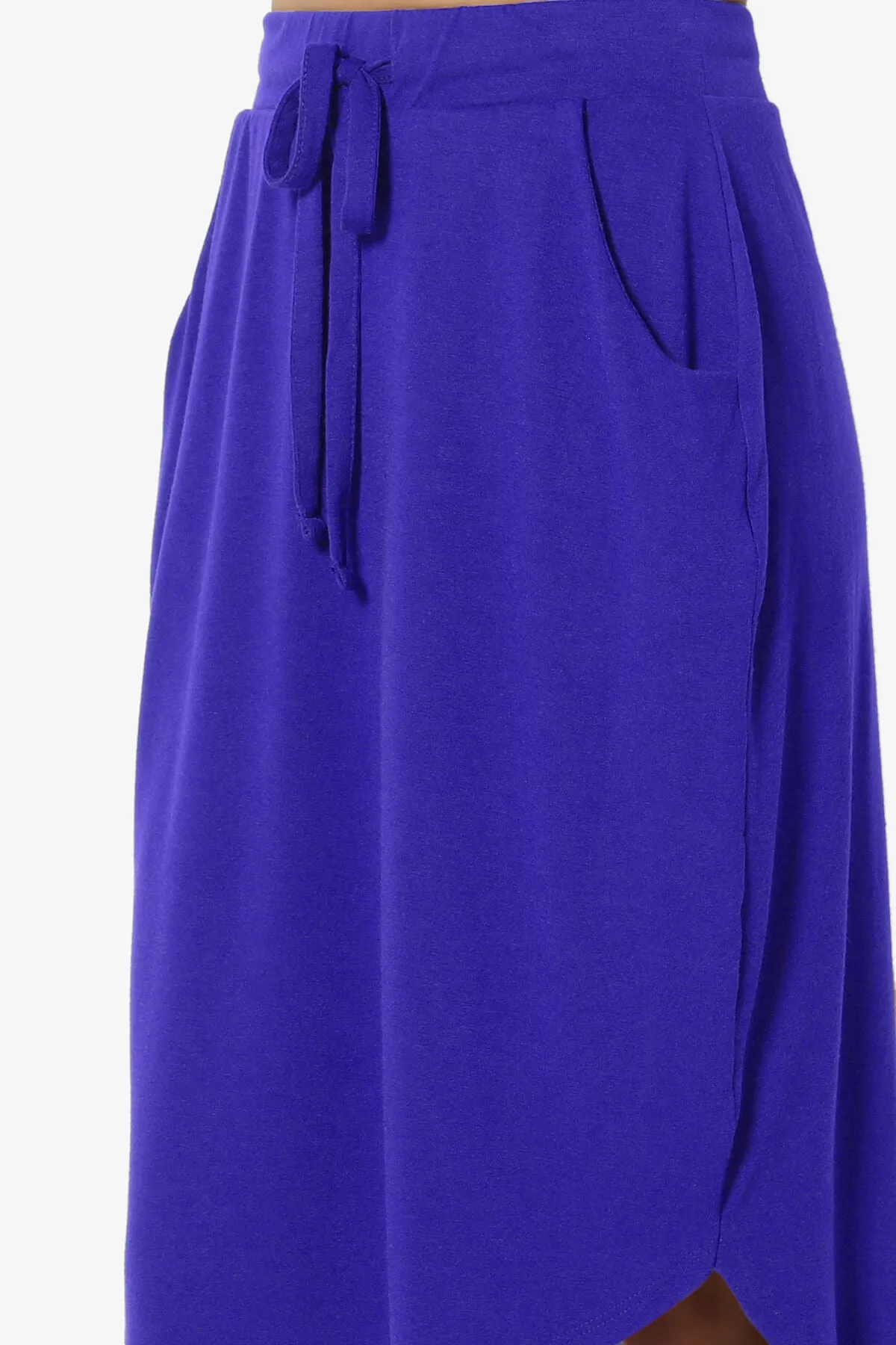 Eclipse Drawstring Midi Skirt PLUS