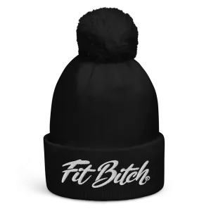 Fit Bitch Pom Pom Beanie