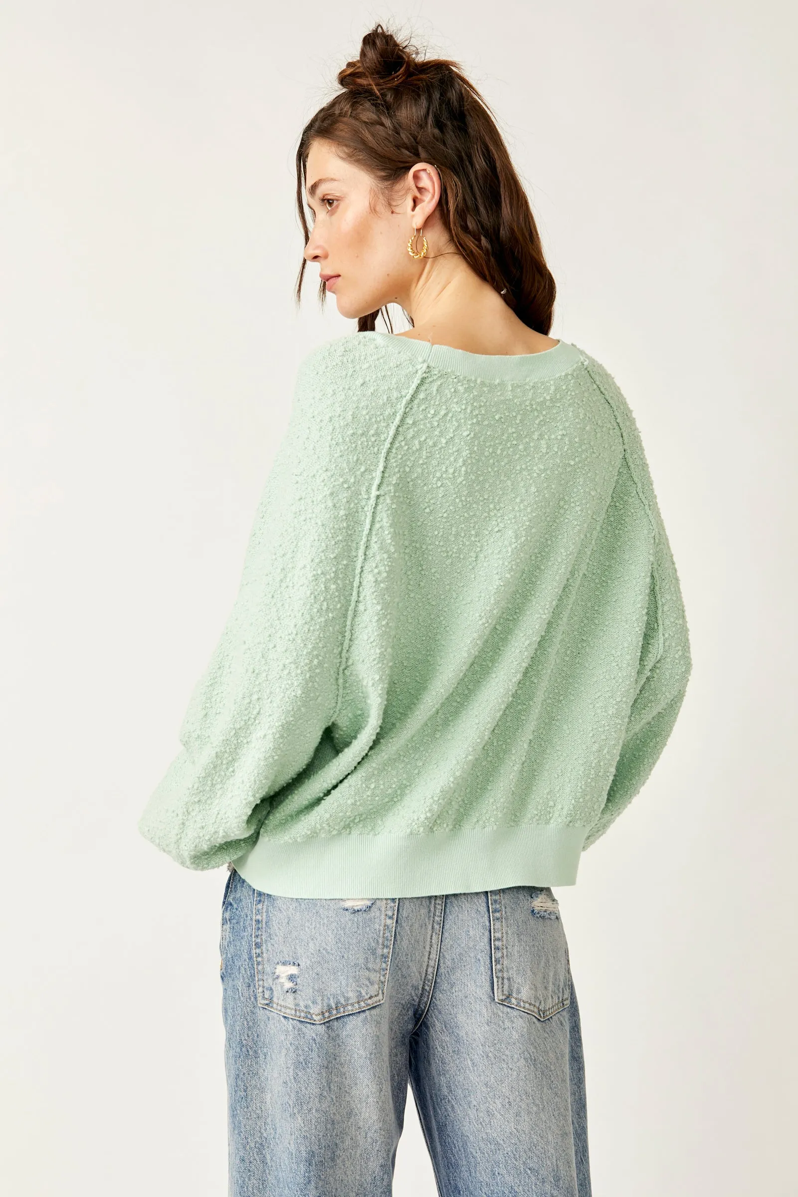 FOUND MY FRIEND PULLOVER-MISTY JADE