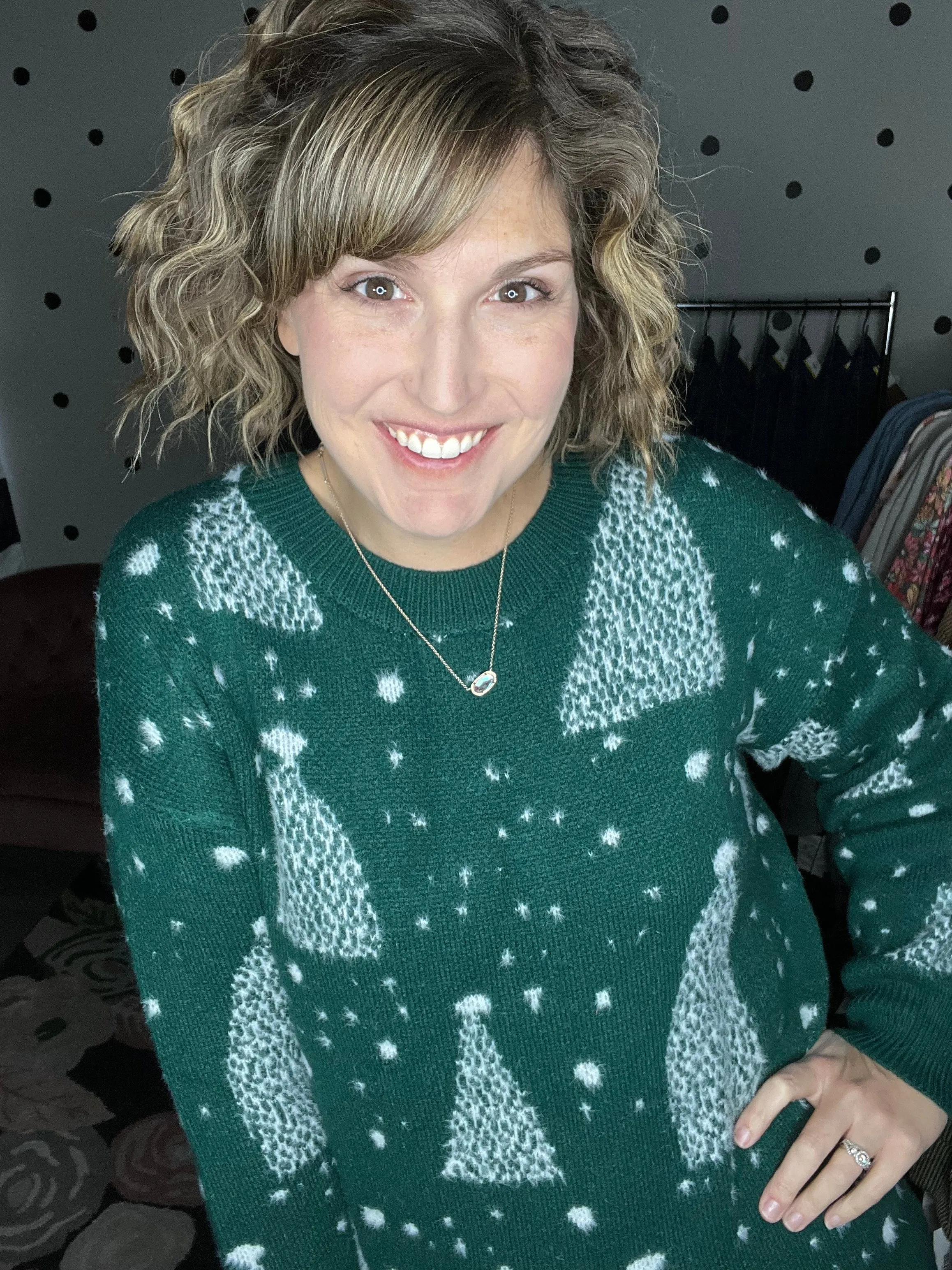 Green Christmas Tree Sweater