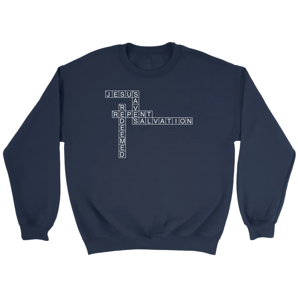 Jesus Crossword Puzzle Crewneck Pt 2