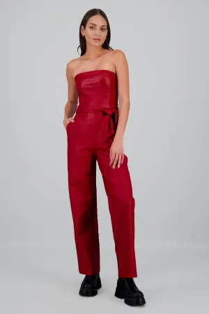 Jumpsuit pu strapples