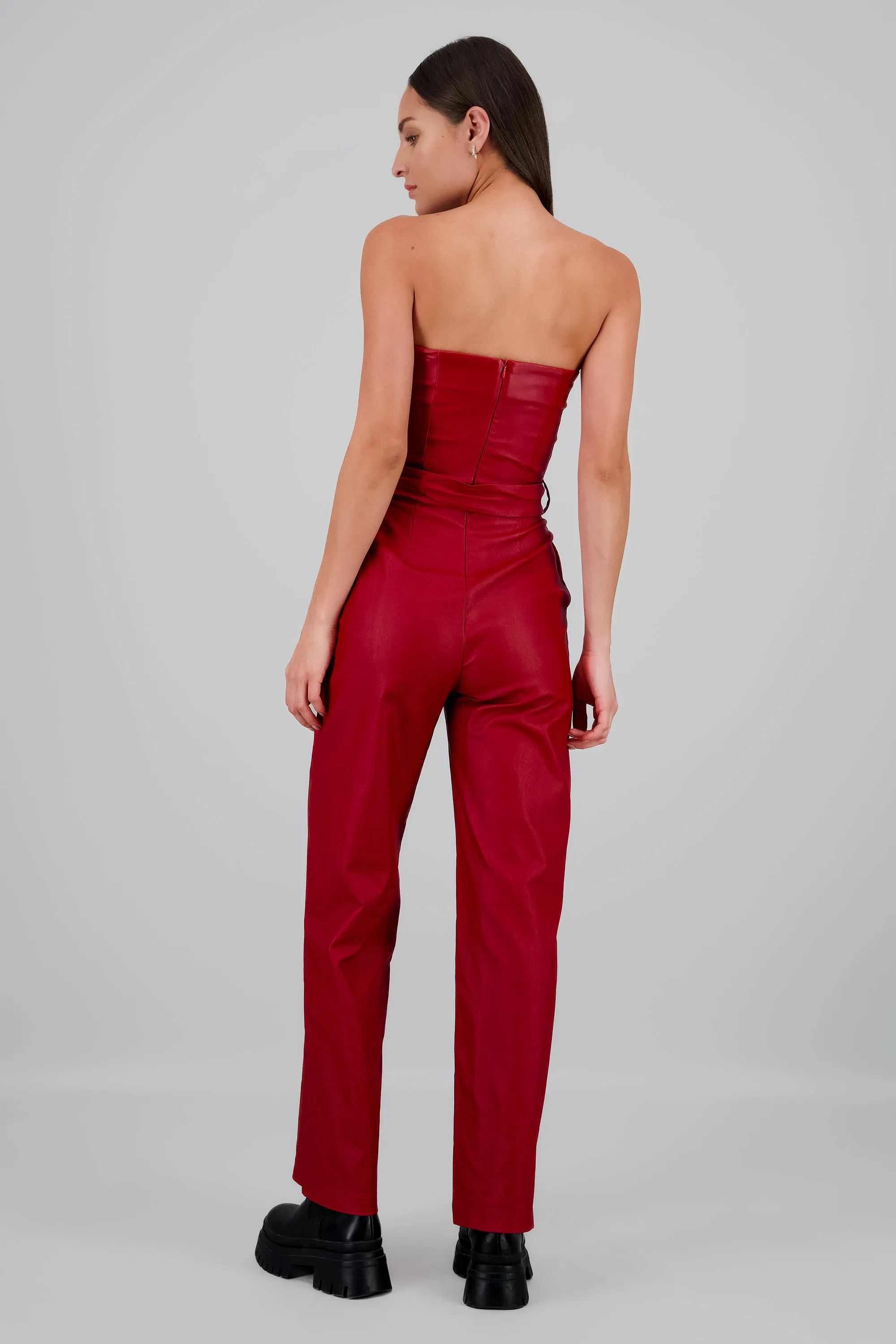 Jumpsuit pu strapples